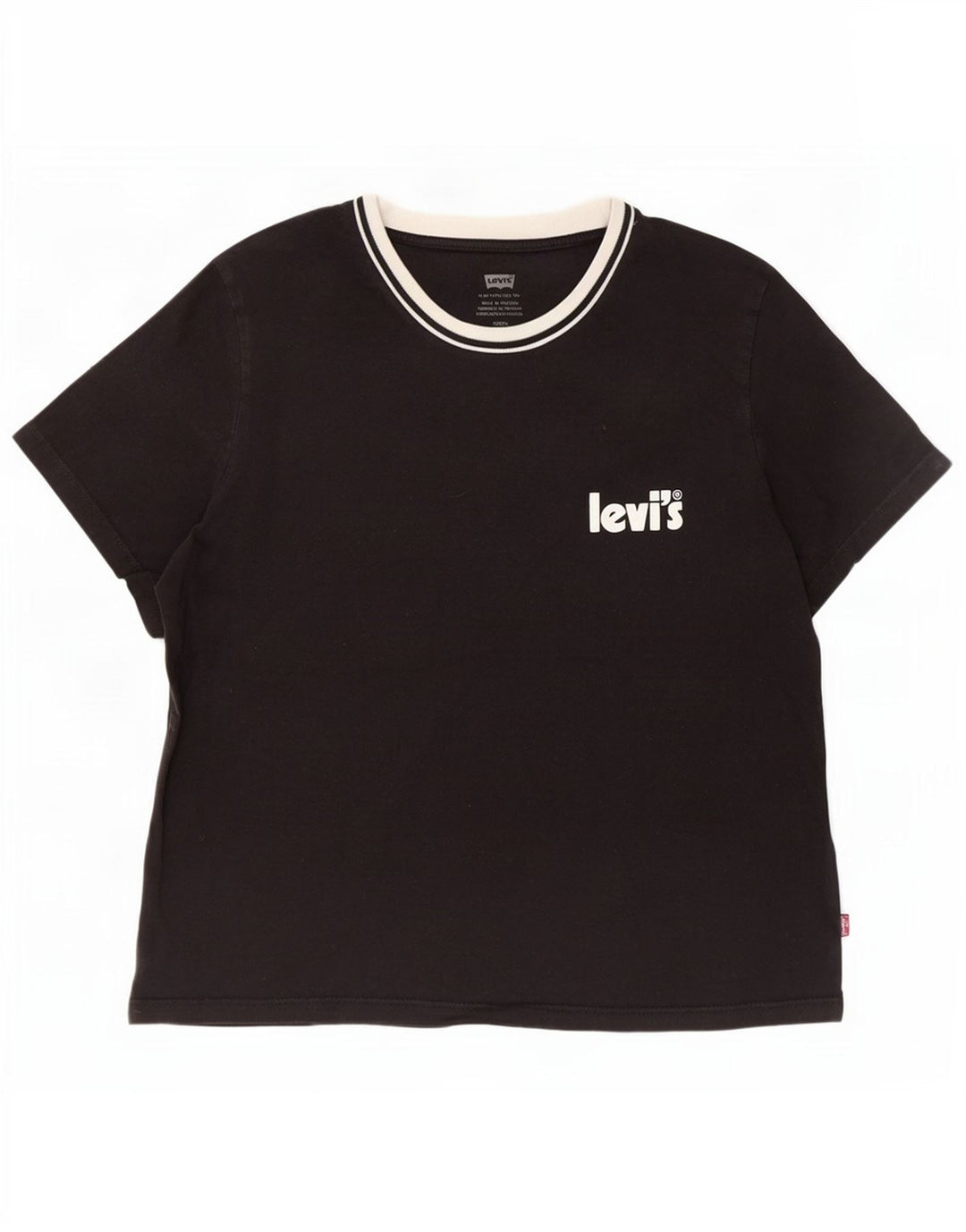 Koszulka damska Levi's Top UK 10, mała, czarna bawełniana