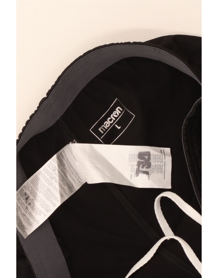 Męskie spodenki sportowe Macron Udinese Calcio, duże, czarne, poliestrowe