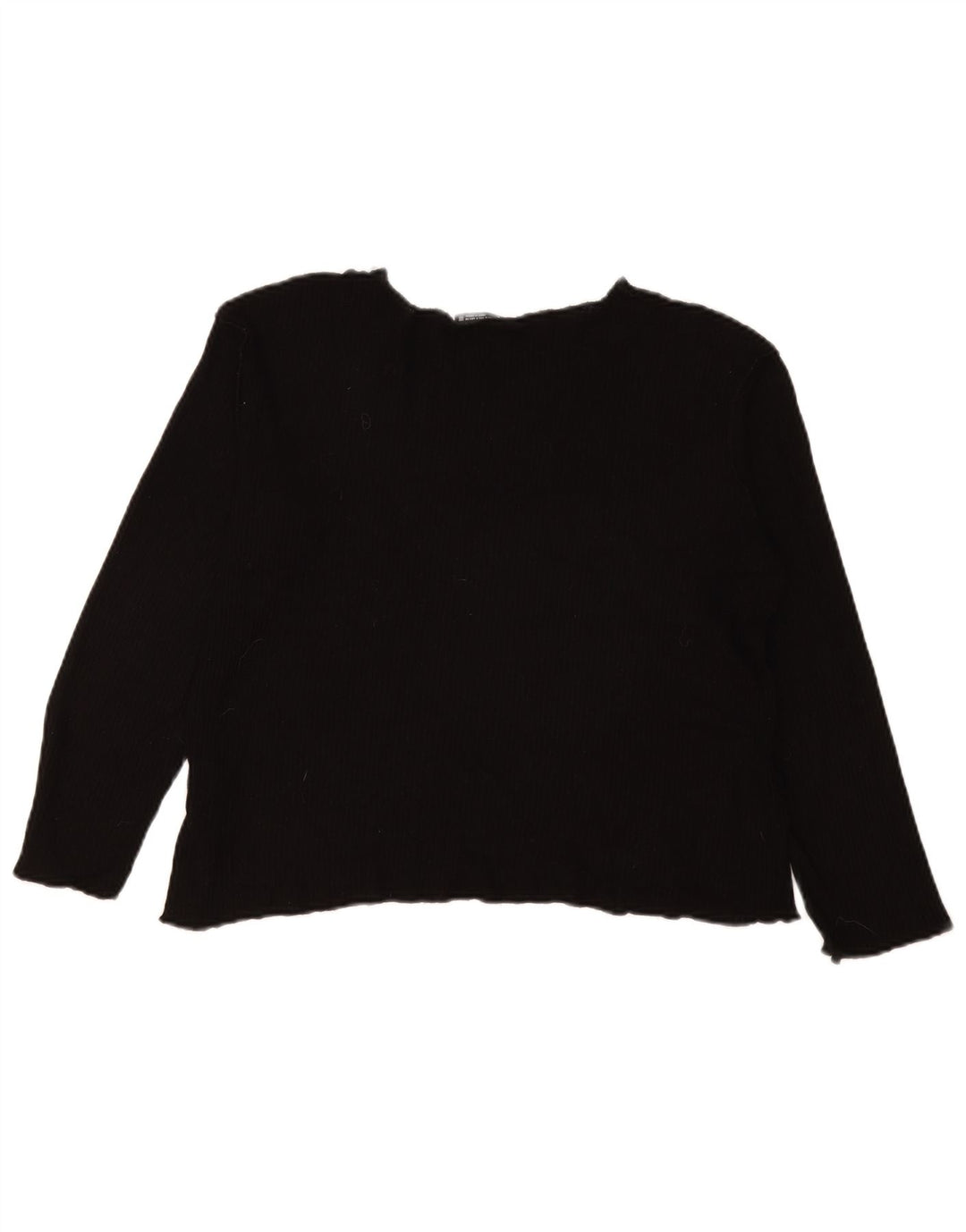 Damski top oversize z długim rękawem Zara UK 10 Small, czarna wiskoza
