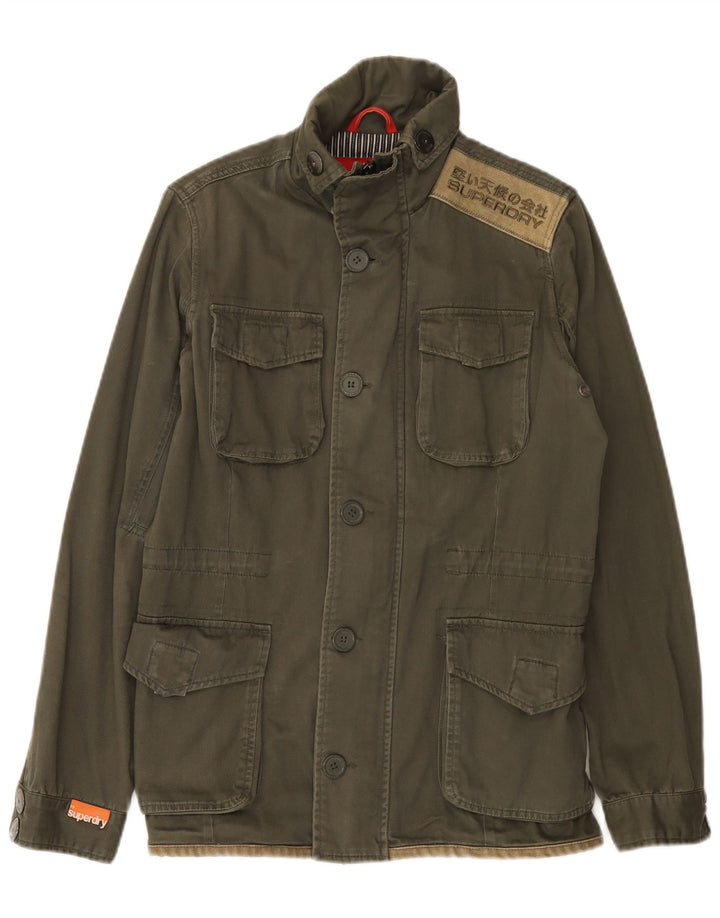 Męska kurtka użytkowa Superdry Graphic UK 38, średnia bawełna khaki