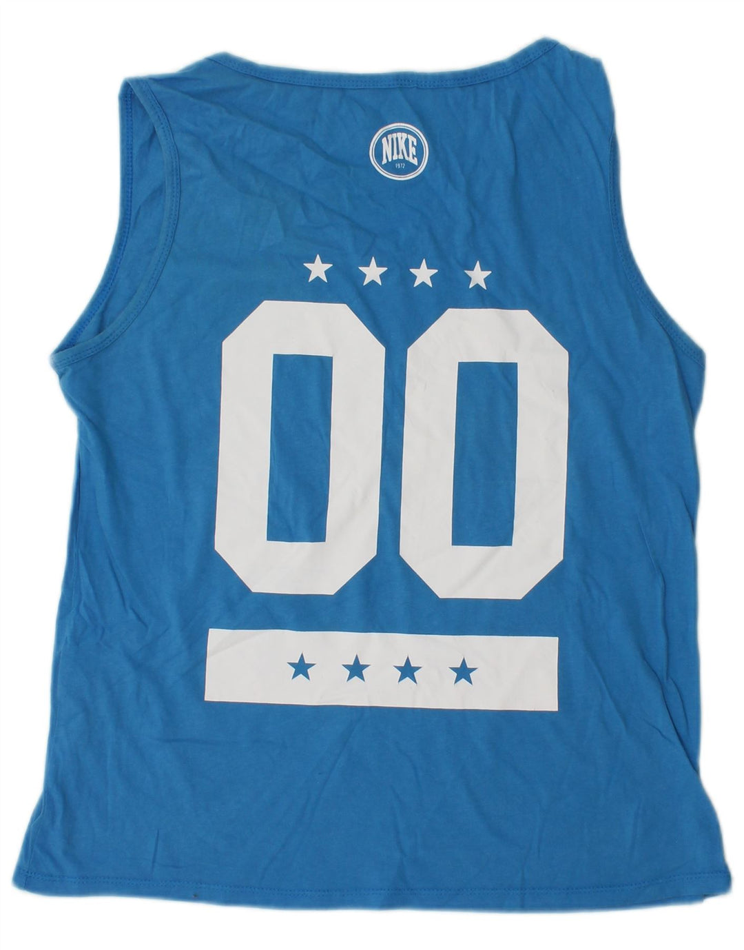 Damska kamizelka z grafiką NIKE UK 14, bawełniana, w kolorze średniego błękitu