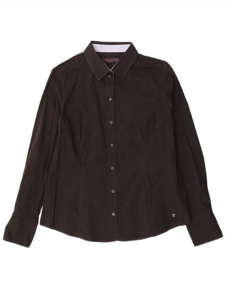 Koszula damska Trussardi Jeans IT 48 XL, czarna, bawełniana
