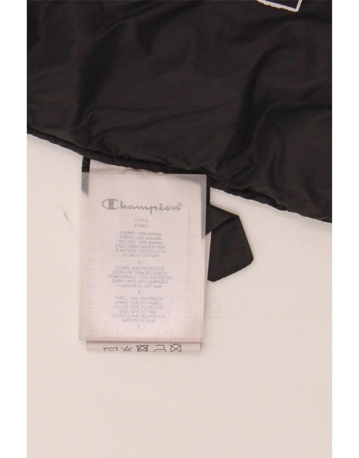 Damska wyściełana kurtka z kapturem Champion UK 10, mała, czarna, poliester