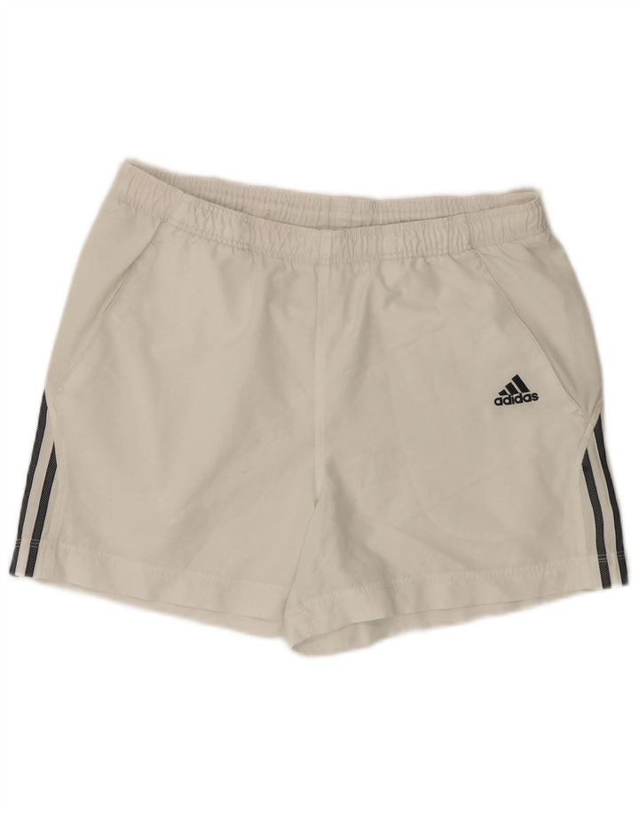Męskie spodenki sportowe Adidas, duże, białe, poliestrowe