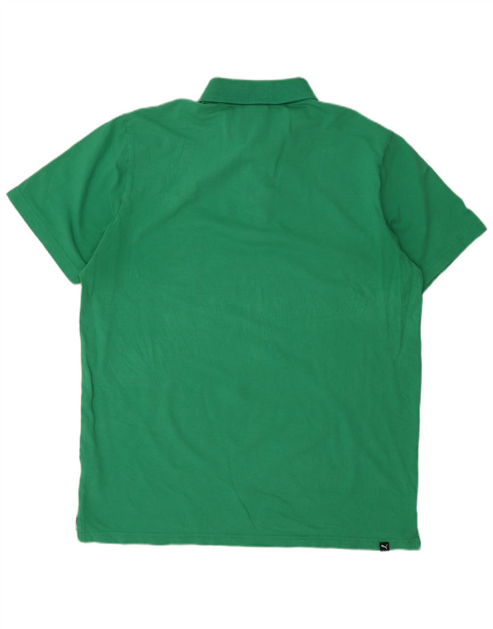 Męska koszulka polo PUMA XL, zielona bawełna