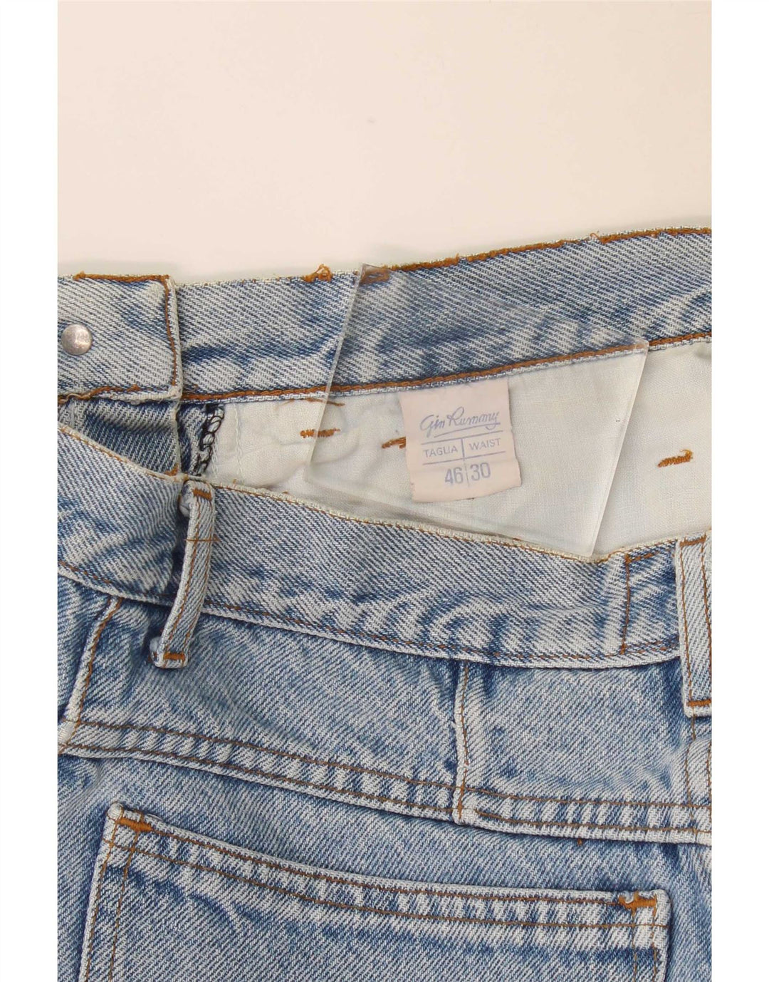 Damskie spodenki jeansowe Vintage W30 Średnioniebieskie bawełniane
