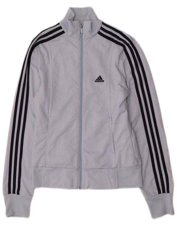 Damska bluza dresowa Adidas UK 12 Średni niebieski poliester