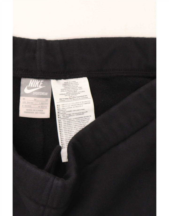 Męskie spodenki sportowe Nike, średniej wielkości, czarne, bawełniane