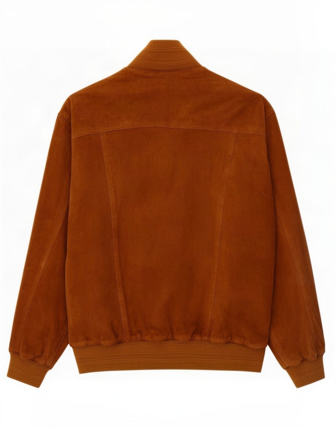 Męska zamszowa kurtka bomber w stylu vintage IT 50, duża brązowa