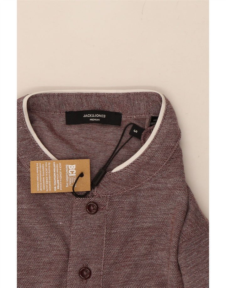 JACK & JONES Mens Polo Shirt Small Brown Cotton Vintage Jack & Jones and Second-Hand Jack & Jones from Messina Hembry 