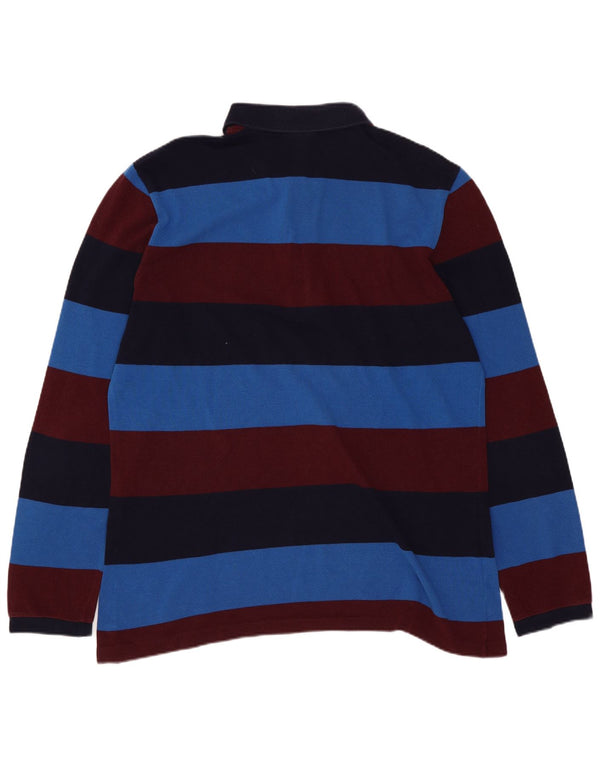 Męska koszulka polo do rugby Lacoste, rozmiar 4, średnie, wielokolorowe paski