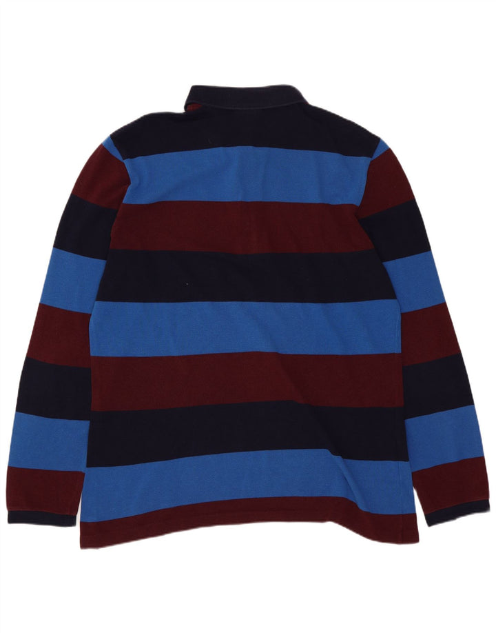 Męska koszulka polo do rugby Lacoste, rozmiar 4, średnie, wielokolorowe paski