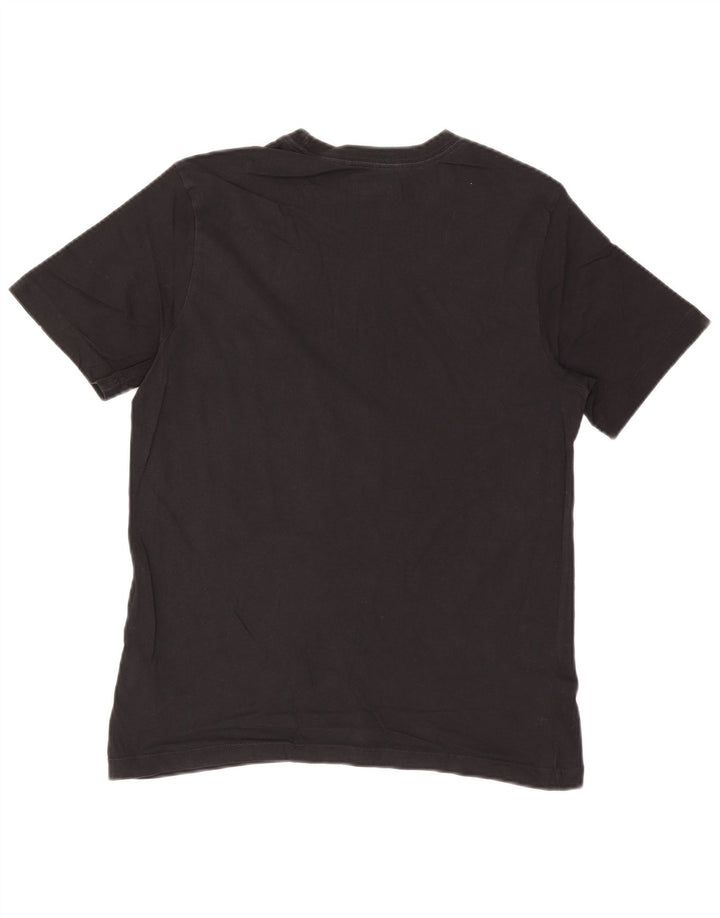 Męski T-shirt z grafiką Nike, średni czarny, bawełniany