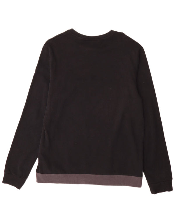 Bluza męska Fila, duża, czarna, bawełniana z blokami kolorów