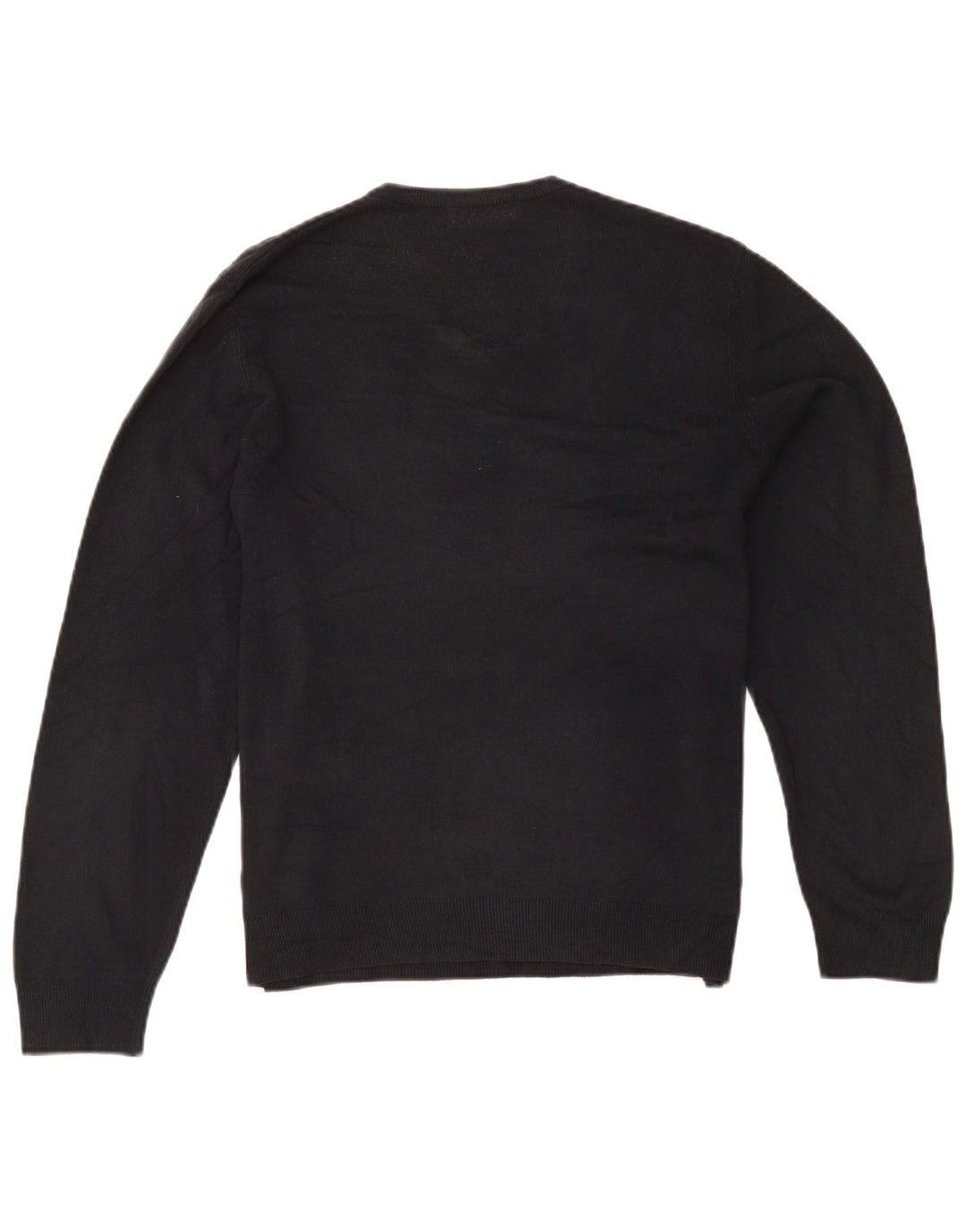 Męski sweter Marks & Spencer Blue Harbor z dekoltem w kształcie litery V, średni granatowy, akryl