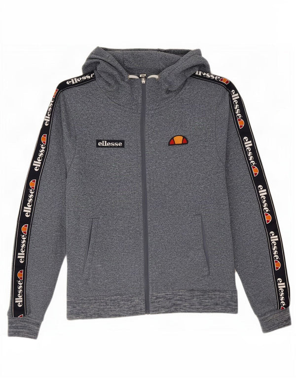 Damski sweter z kapturem i zamkiem błyskawicznym Ellesse UK 6 XS Niebieski, nakrapiany poliester