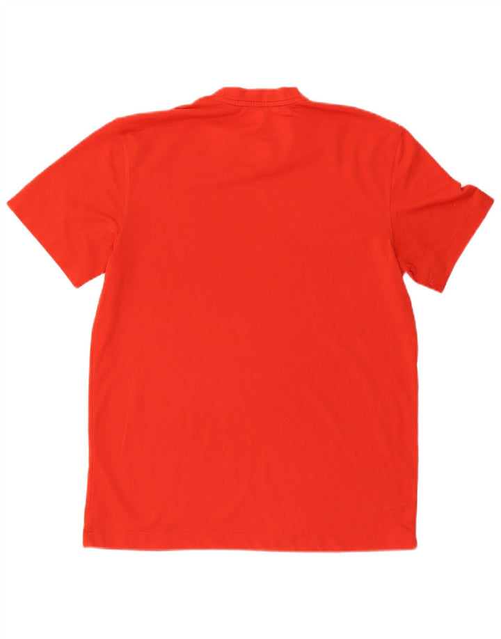 Męski T-shirt z grafiką Champion, mały, czerwony, poliestrowy