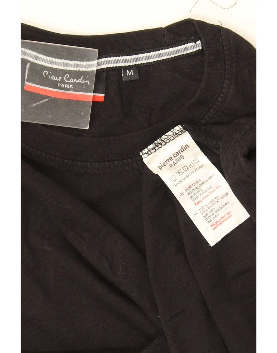 T-shirt męski Pierre Cardin, bawełniany, średni czarny