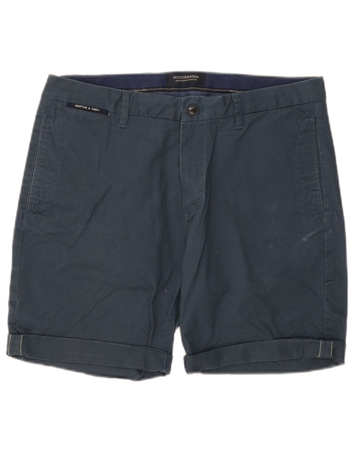 Męskie spodenki Chino Scotch & Soda W32 Średni granatowy, bawełniany