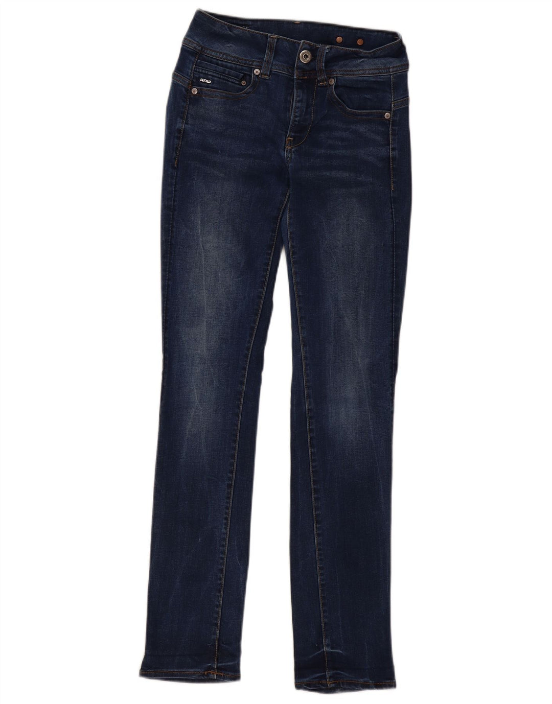 Damskie jeansy slim G-Star W28 L32 Granatowa bawełna