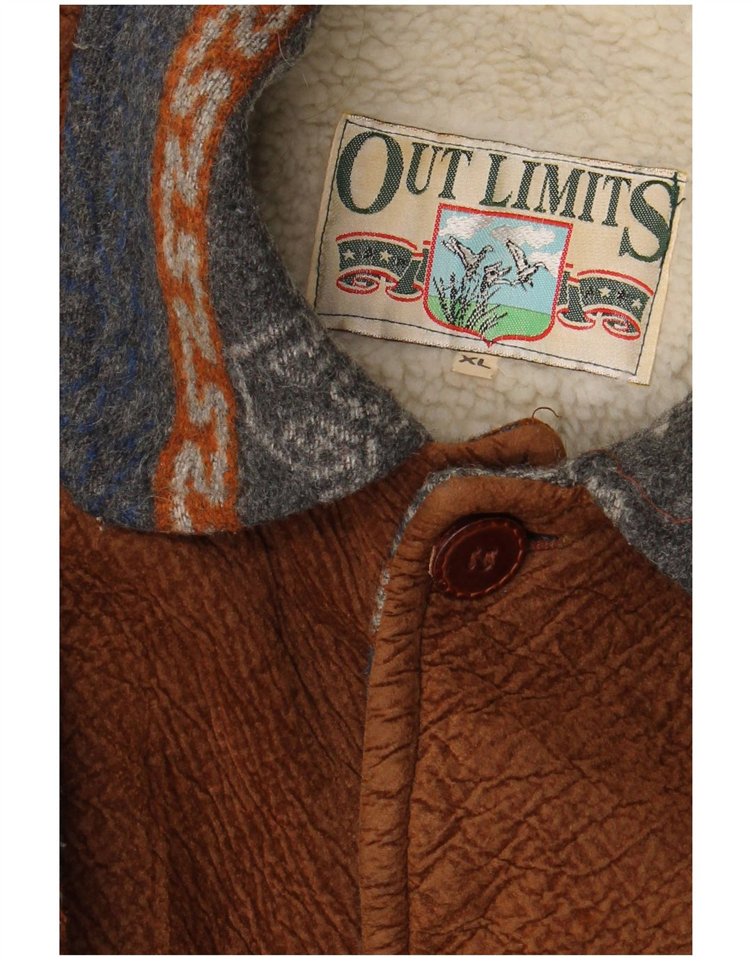 Kurtka męska Sherpa VINTAGE UK 42 XL granatowa Fair Isle