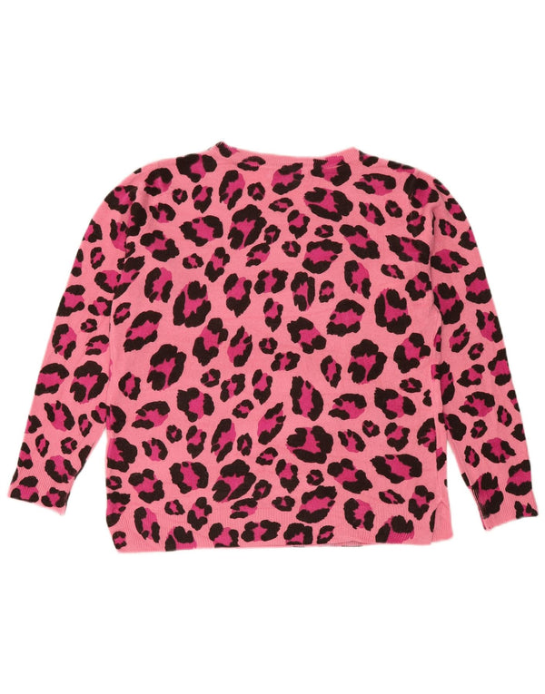 Marks & Spencer Damski sweter z okrągłym dekoltem, UK 14, średni róż