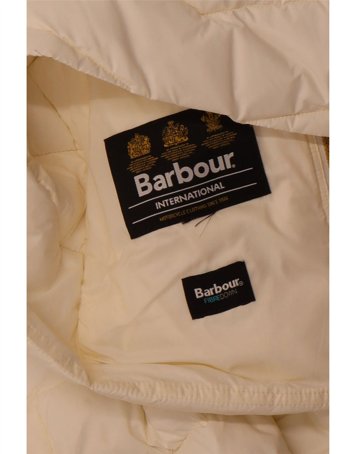 BARBOUR Womens Padded Jacket UK 14 Medium White