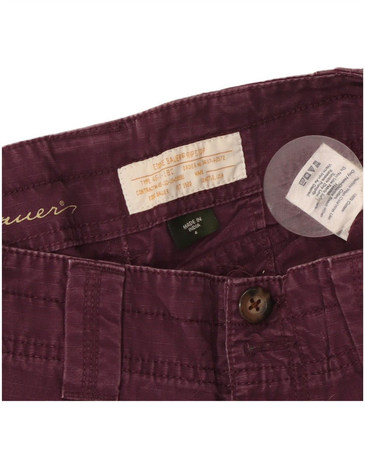 Damskie spodenki Chino Eddie Bauer US 4 Small W32 Fioletowa bawełna