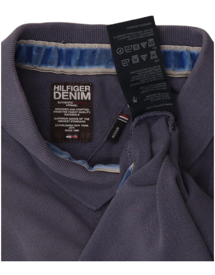 Męska koszulka polo TOMMY HILFIGER, średnia, granatowa, bawełniana