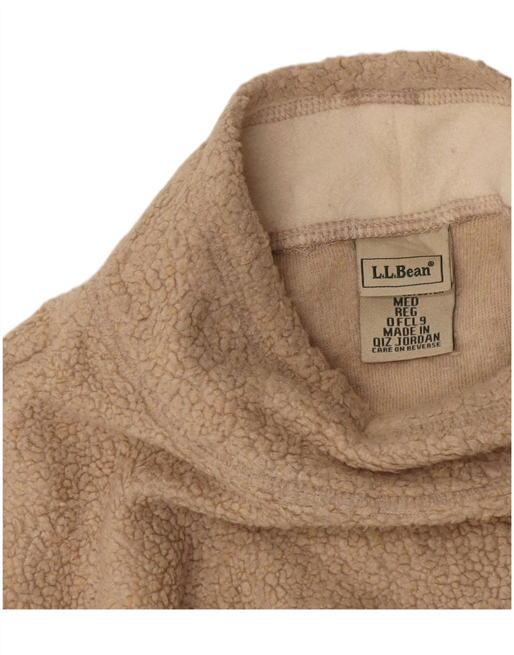 Damski sweter polarowy L.L.Bean UK 14, średni beż, akryl
