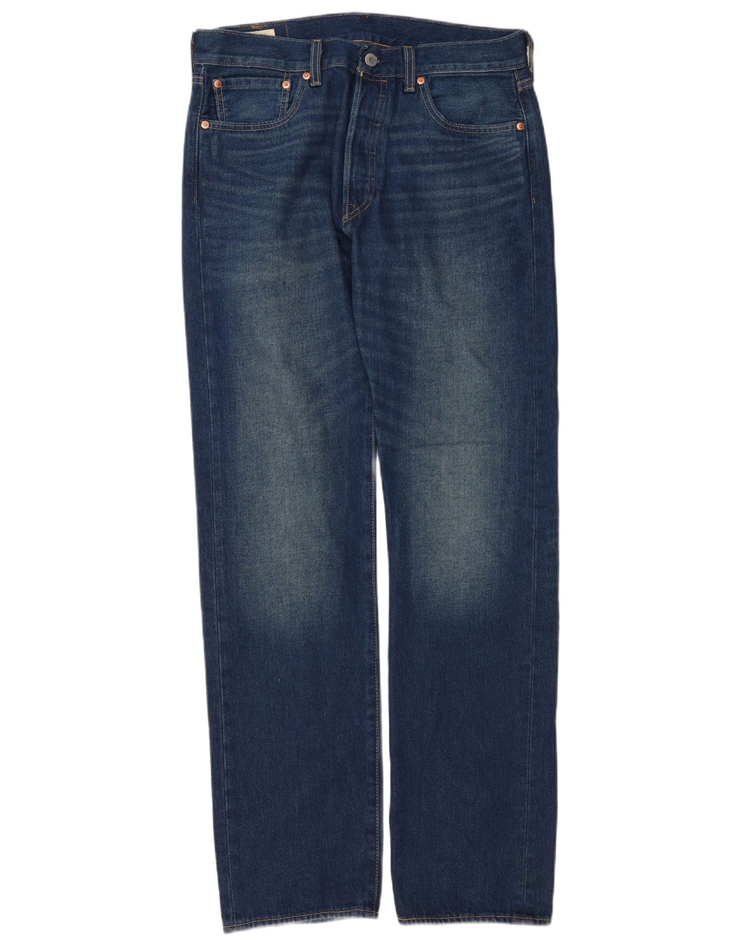 Męskie jeansy Levi's 501 Straight W32 L34 Niebieskie bawełniane