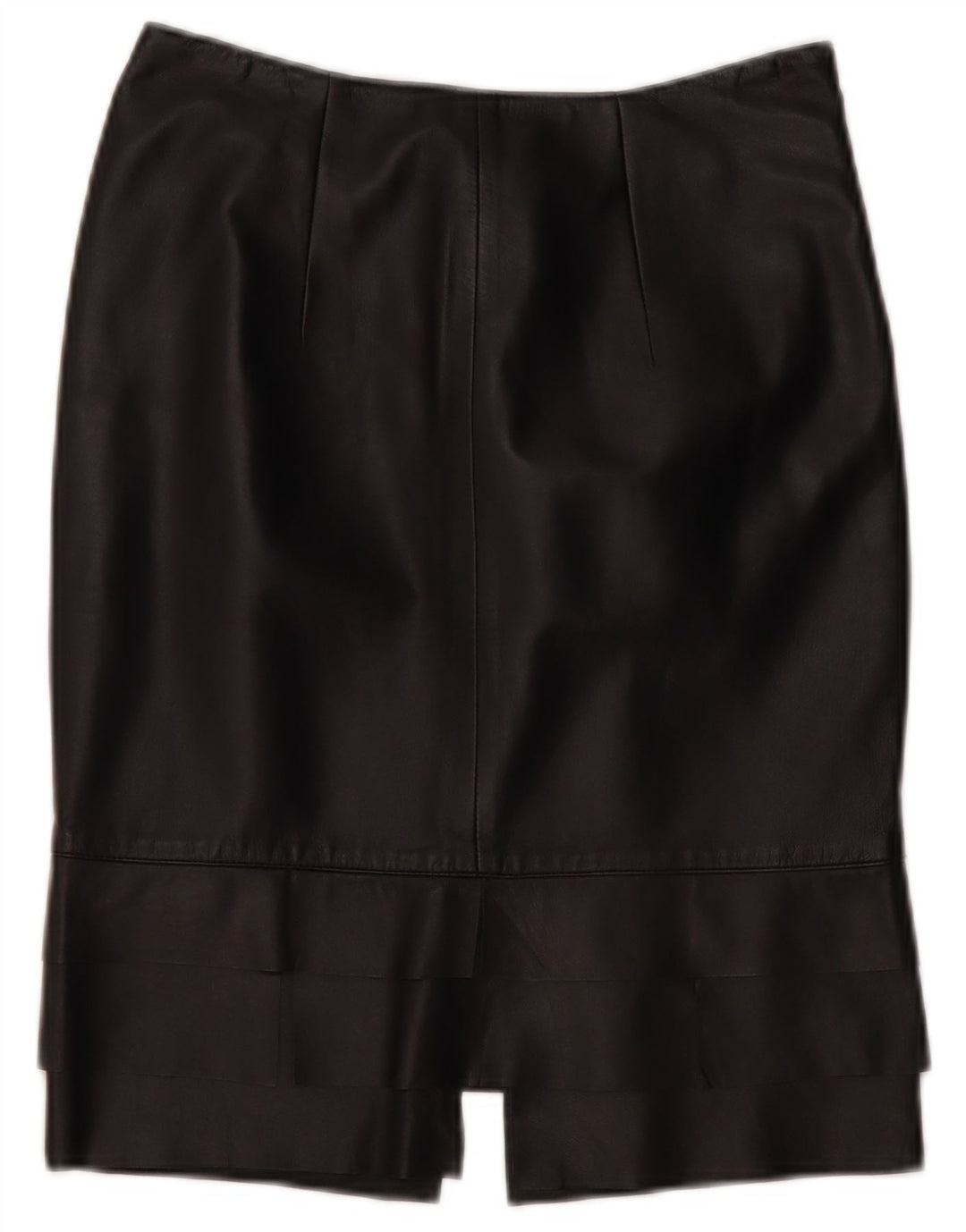 ROBERTA SCARPA Damska spódnica z wysokim stanem US 6 Medium W26 Czarna skóra