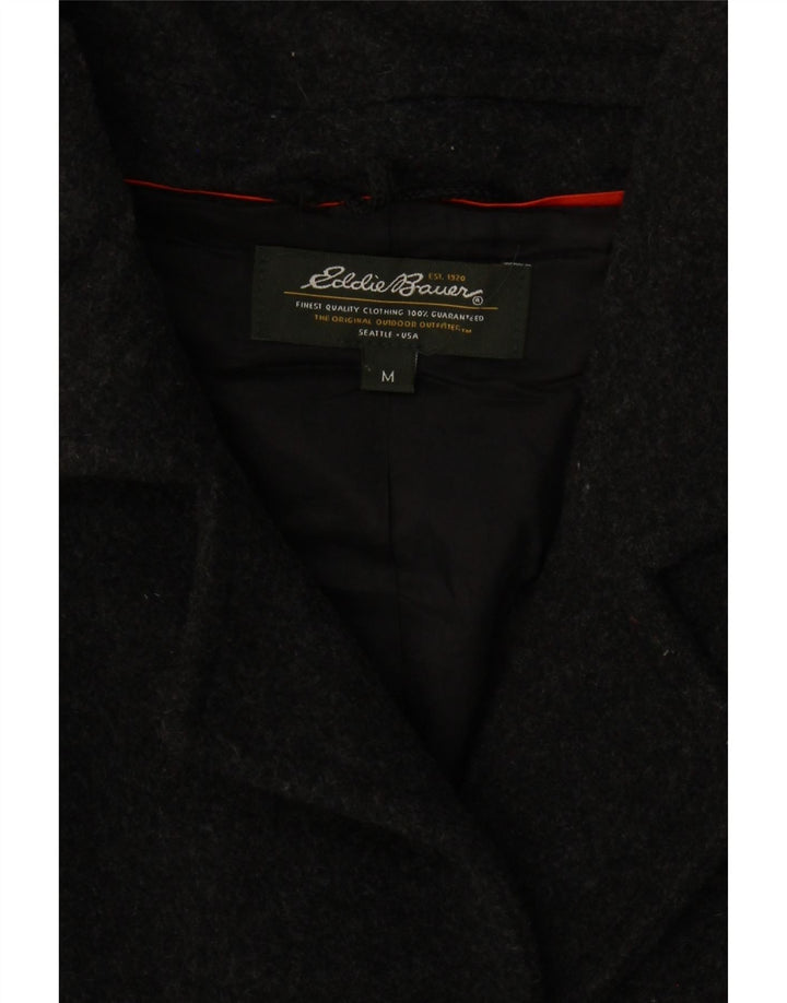 EDDIE BAUER Womens Overcoat UK 14 Medium Grey Wool Vintage Eddie Bauer and Second-Hand Eddie Bauer from Messina Hembry 