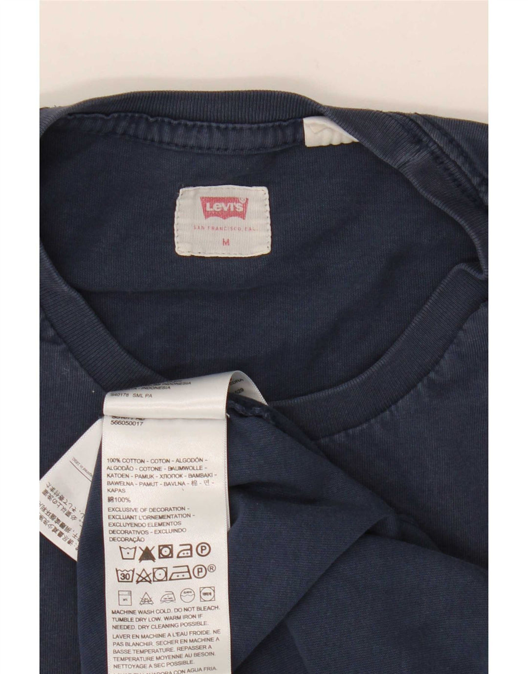 T-shirt męski Levi's Top, średni, granatowy, bawełniany