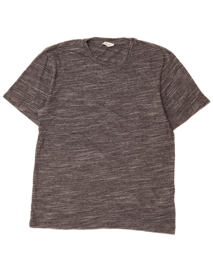 Męska koszulka T-shirt Reiss, średnia, szara, bawełniana nakrapiana