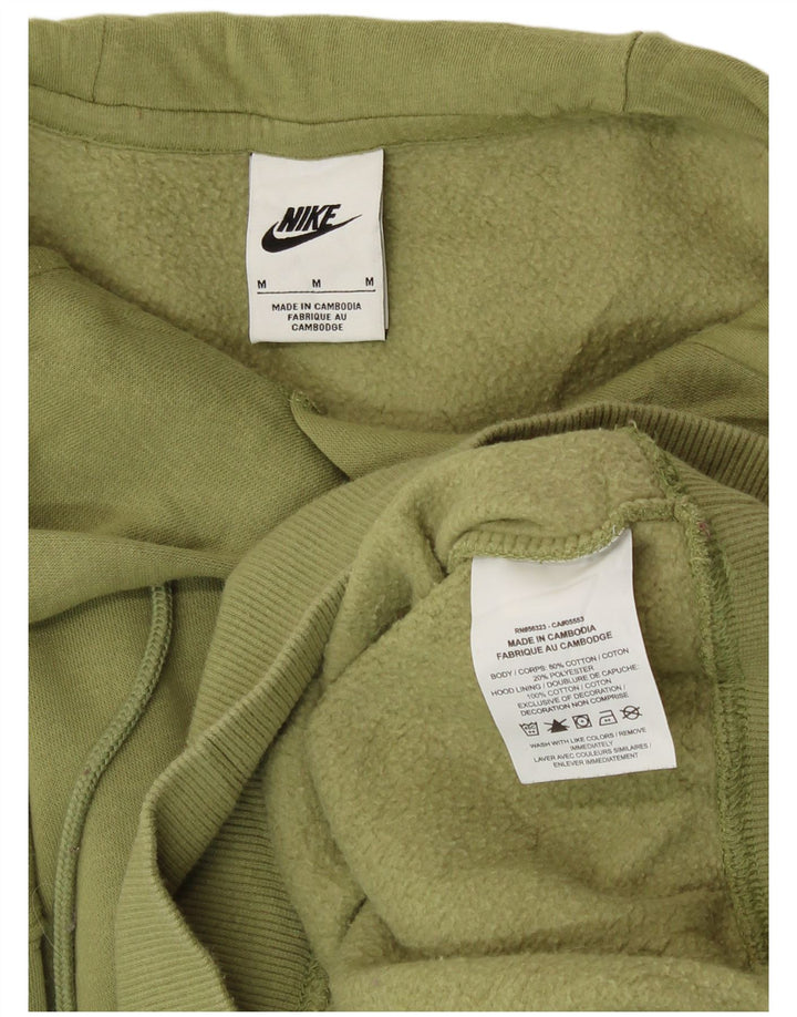 Damski sweter oversize z kapturem NIKE UK 14, średni zielony, bawełniany