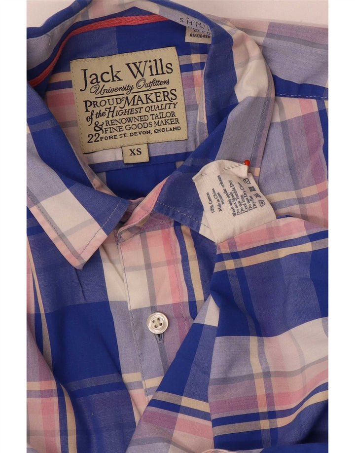 Koszula męska Jack Wills XS, bawełniana niebieska kratka