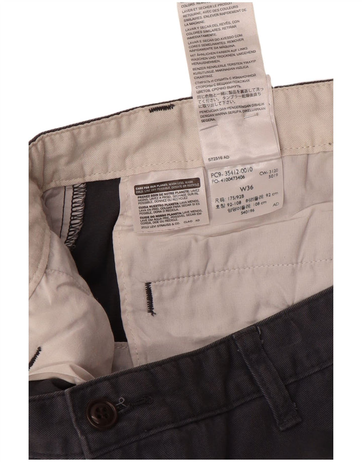 Męskie spodenki Chino Dockers W36, duże, szare, bawełniane