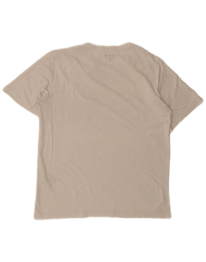 T-shirt męski JACK & JONES Średnio-biały, bawełniany w kwiaty