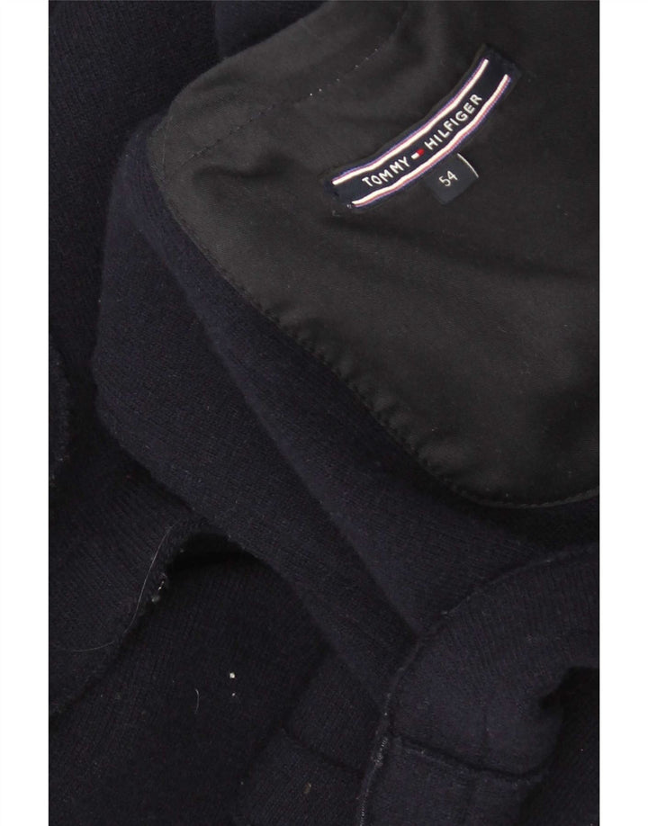 Męska marynarka zapinana na 3 guziki Tommy Hilfiger IT 54 2XL Granatowa wełna