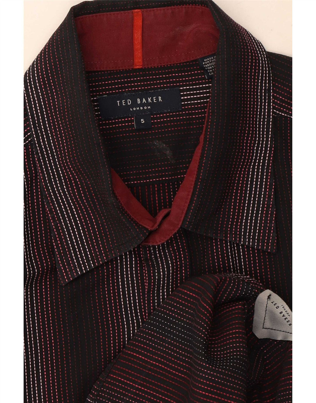 Koszula męska Ted Baker, rozmiar 5, XL, w czarne paski