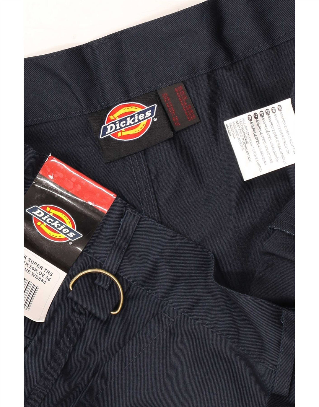 Spodnie męskie Dickies Straight Cargo W40 L31 Granatowy poliester