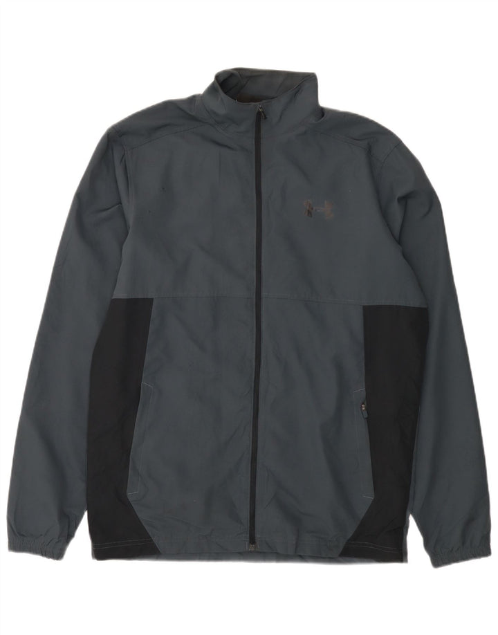 Męska kurtka dresowa UNDER ARMOUR Heat Gear, średnioszara, poliestrowa