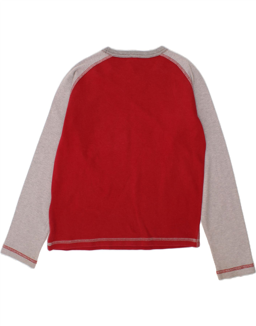 LEE Boys Graphic Top Long Sleeve 9-10 Years Small  Red Colourblock Cotton Vintage Lee and Second-Hand Lee from Messina Hembry 