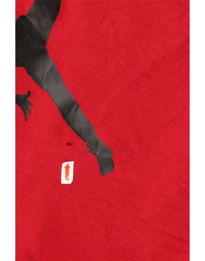 Męska koszulka z grafiką JORDAN, bawełniana, średnia czerwona