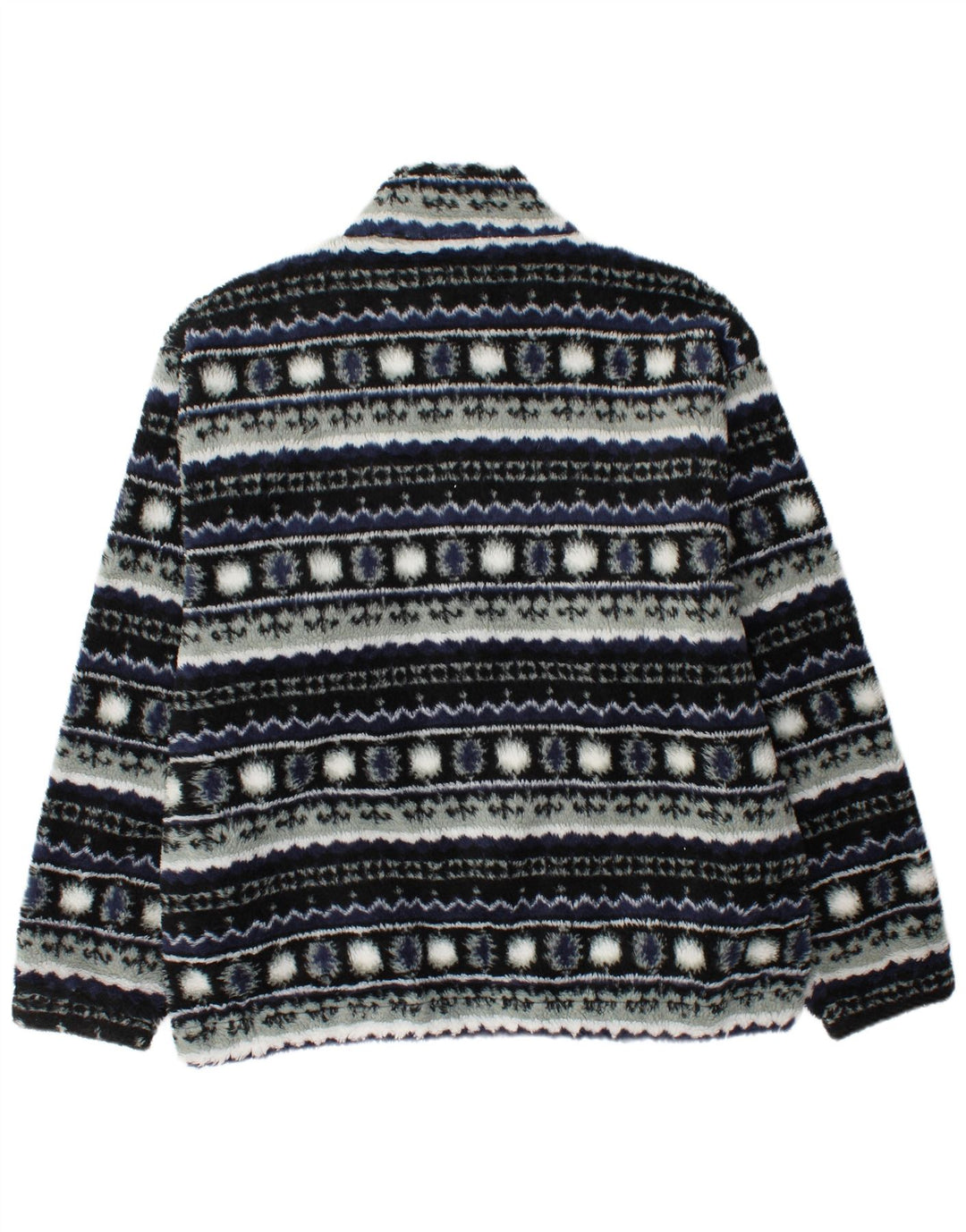 Męska kurtka polarowa VINTAGE UK 40 Large granatowa Fair Isle
