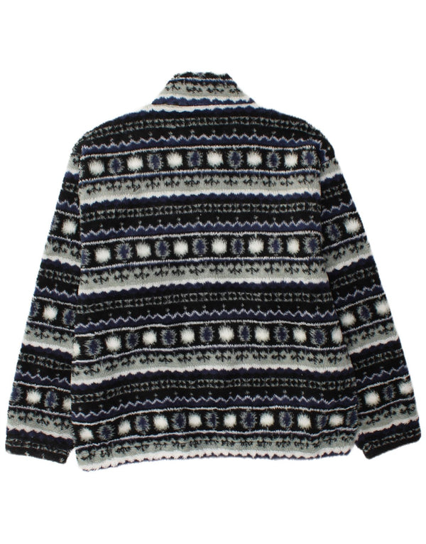 Męska kurtka polarowa VINTAGE UK 40 Large granatowa Fair Isle