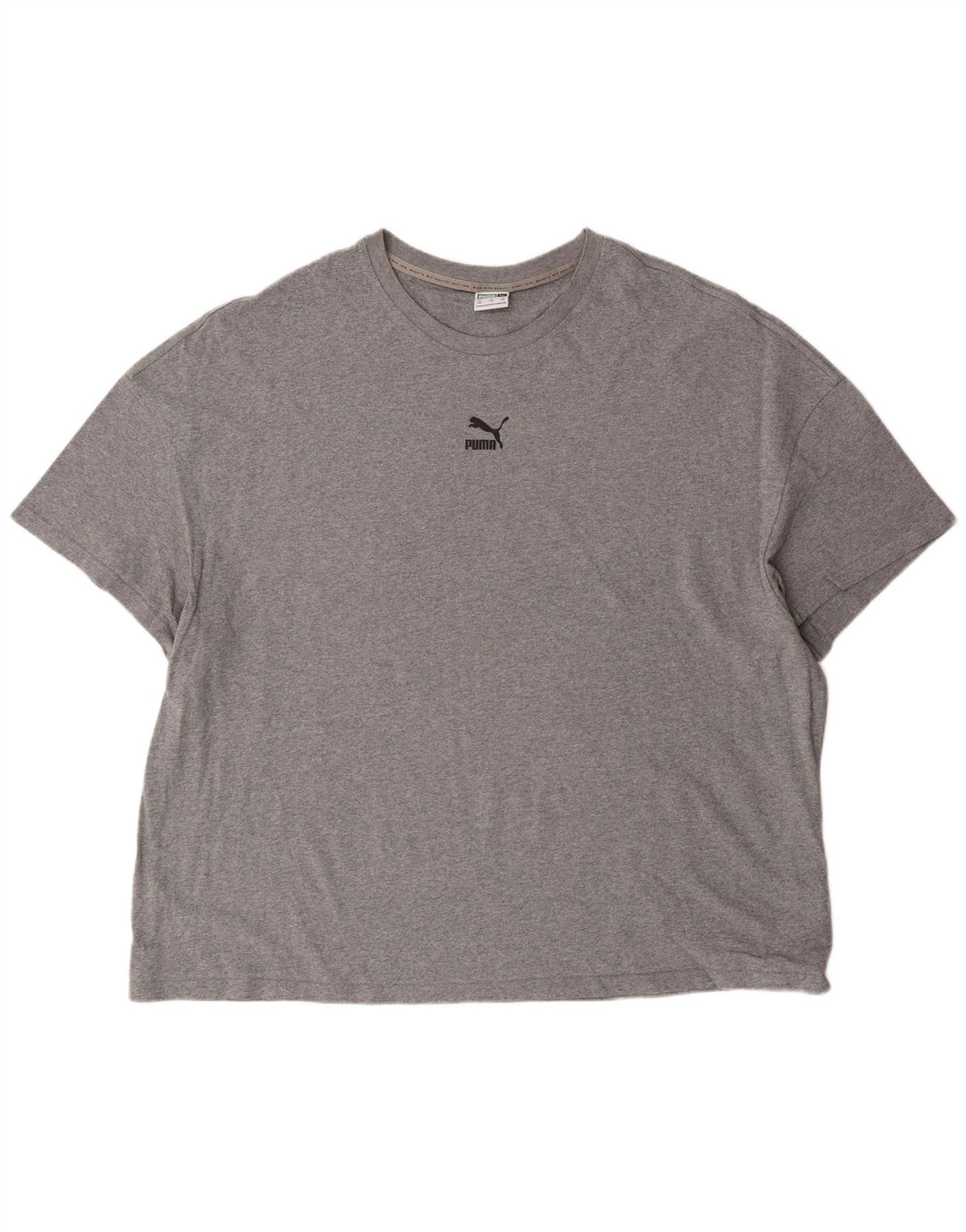 Męska koszulka z grafiką Puma Top 2XL Szara bawełna