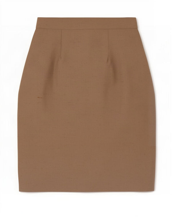 Damska spódnica ołówkowa w stylu vintage, mała W26 Khaki, poliester