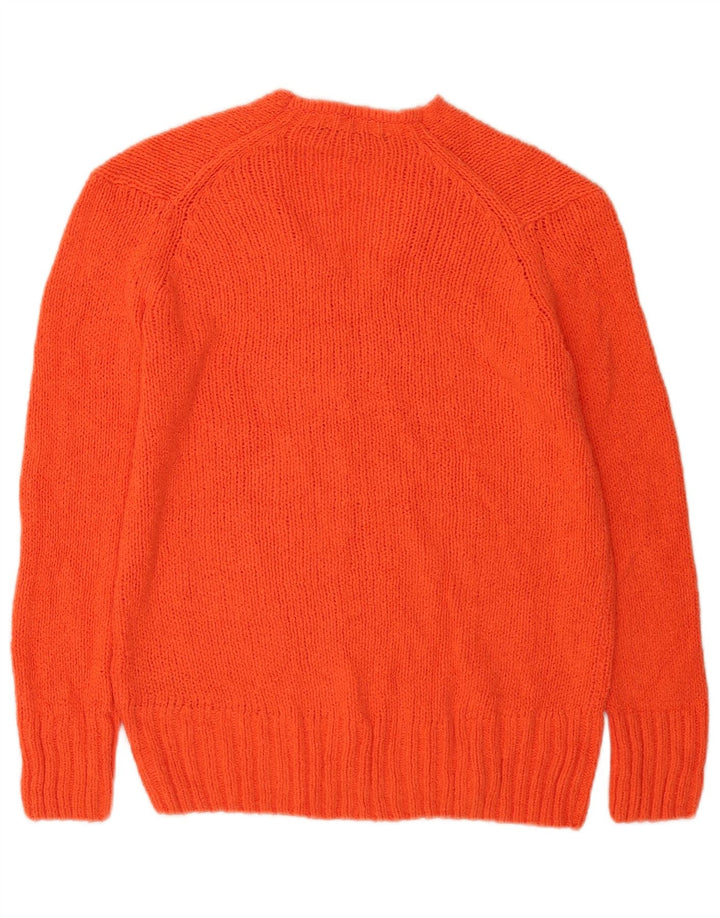 Marks & Spencer Damski sweter oversize z dekoltem w kształcie litery V, UK 6 XS, pomarańczowy
